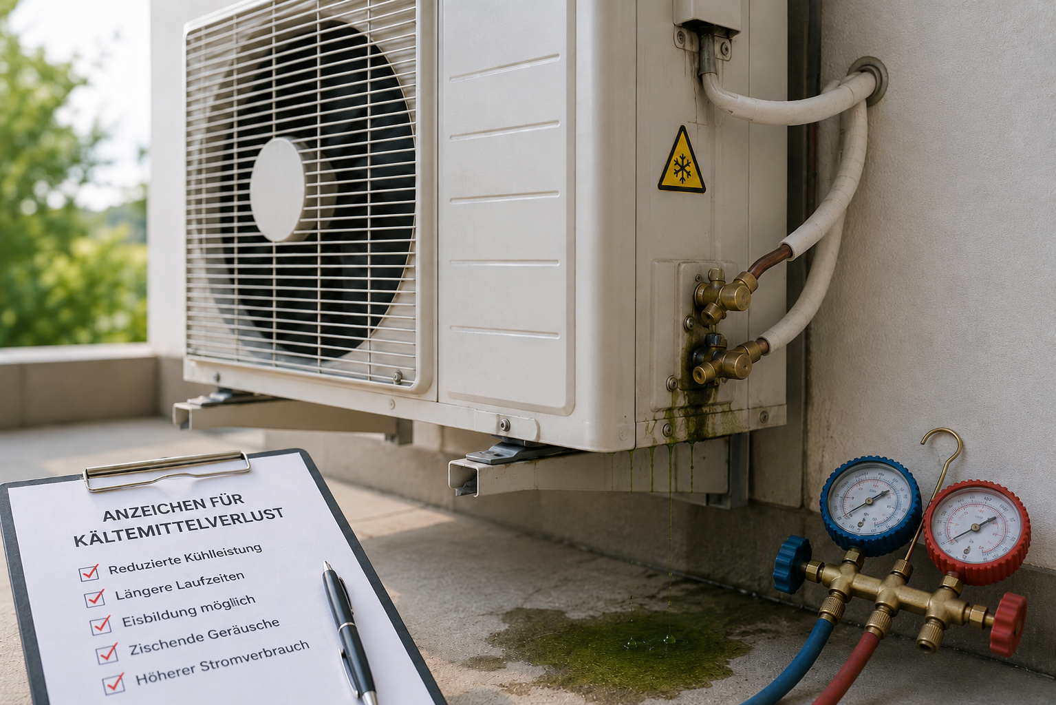 Klimaanlage Kältemittel Verlust